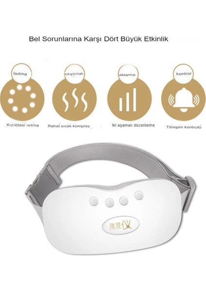 Şarjlı Kızılötesi Kadın Rahim Isıtıcı Masaj Kemeri, Konfor ve Rahatlık Sağlar