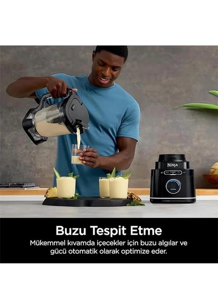Detect Duo Blendsense, Blender ve Smoothie Maker, 2'si 1 Arada Mikser, 1200 W, 2.1 L Sürahi ve fırsatları
