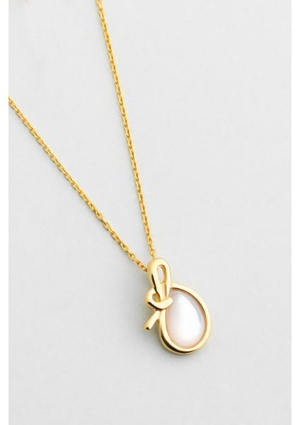 Parıltılı 43 cm Sarı Altın Kaplama Gümüş Kolye, Şık ve Zarif Tasarım indirimleri