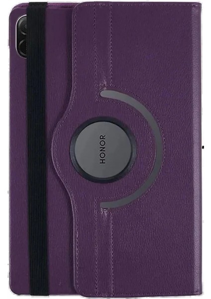 Huawei Honor Pad X8A Kılıf 360 Tablet Deri Kılıf - Mürdüm