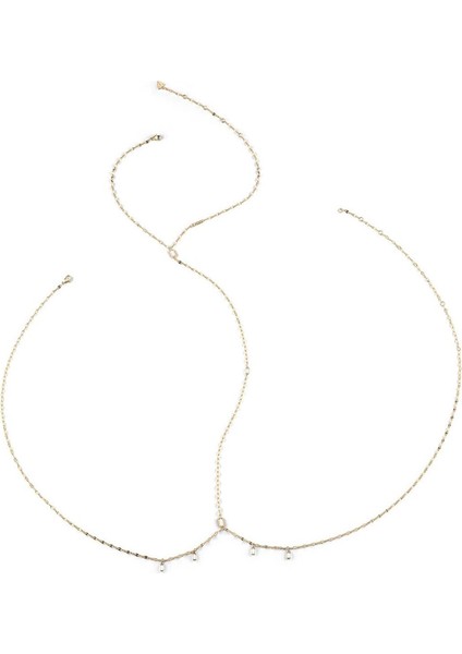 Şık Kadın Altın Kolye, Zarif Tasarım, Kaliteli Takı Aksesuarı