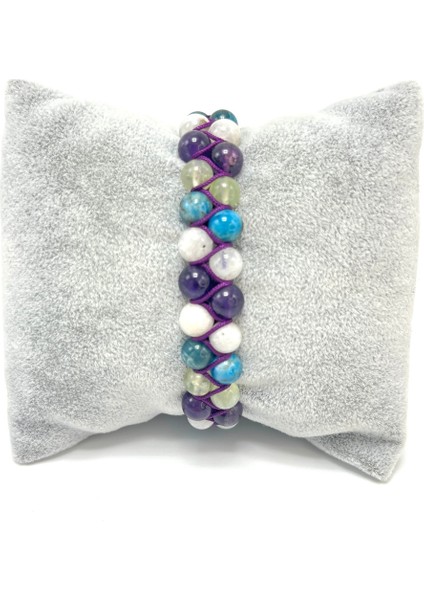 Renkli Enerji Taşı Bileklik, Ayarlanabilir Ölçü, Şifa ve Denge Sağlar fırsatları