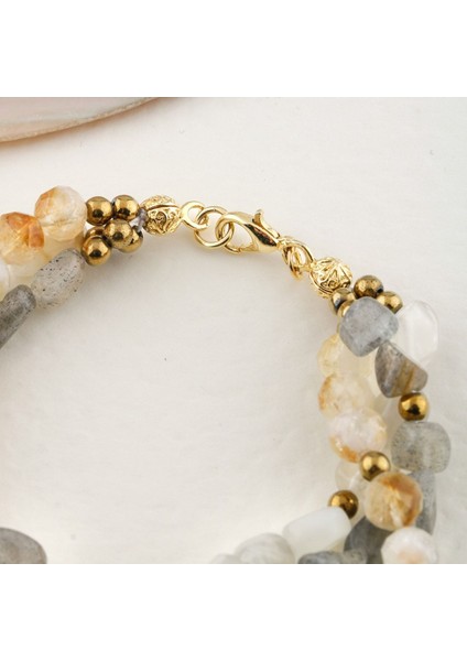 Renkli Doğal Taş Kapama Bileklik, Şık ve Zarif Takı Seçeneği indirimleri