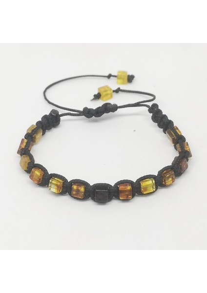 Ukrayna Damla Kehribar Makrome Bileklik, Sağlık ve Nazar Koruma, Yetişkinler Için modelleri