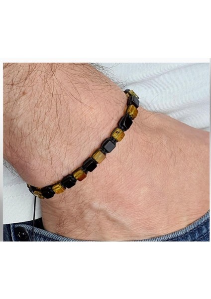 Ukrayna Damla Kehribar Makrome Bileklik, Sağlık ve Nazar Koruma, Yetişkinler Için