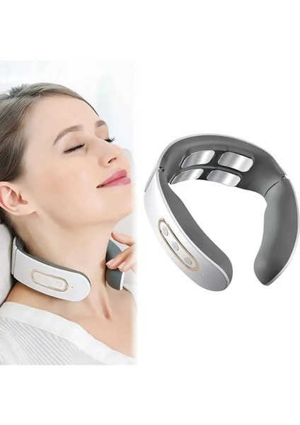 Boyun ve Omuz Için 4 Kafa Manyetik Masaj Aleti, Rahatlatıcı ve Ferahlatıcı Kullanım