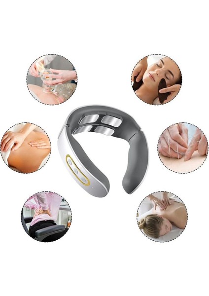 Boyun ve Omuz Için 4 Kafa Manyetik Masaj Aleti, Rahatlatıcı ve Ferahlatıcı Kullanım fiyatları