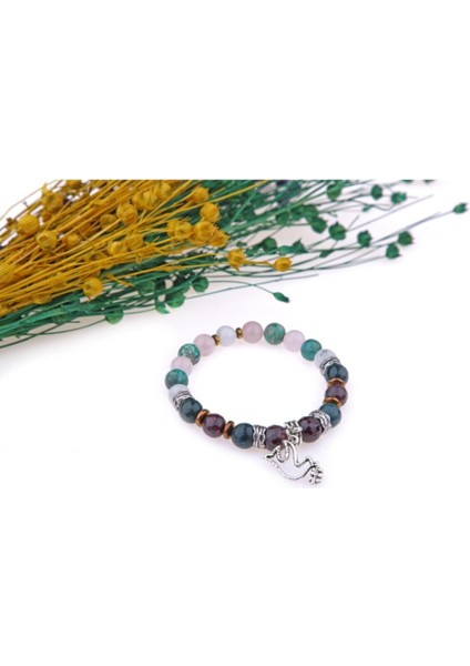 Doğal Taş Bileklik, Kan Taşı, Krizokol, Hematit, Pembe Kuvars, Lal Taşı, Rutili Kuvars modelleri