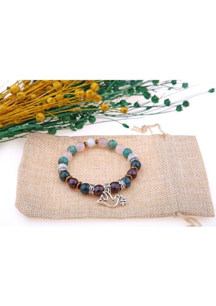 Doğal Taş Bileklik, Kan Taşı, Krizokol, Hematit, Pembe Kuvars, Lal Taşı, Rutili Kuvars fırsatları