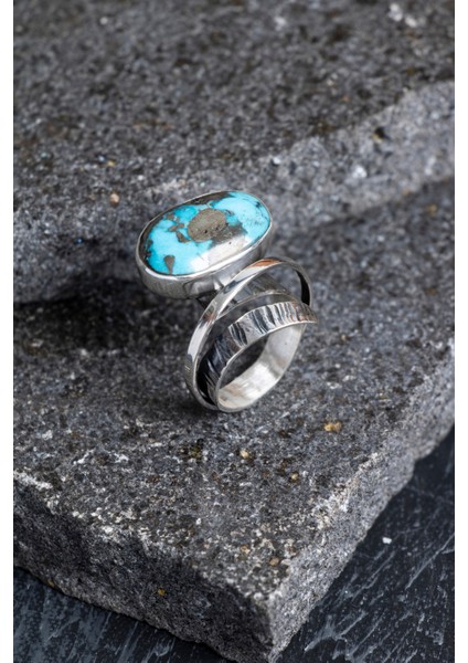 9 gr Turkuaz Taşlı Gümüş Yüzük, Şık ve Doğal Tasarım modelleri