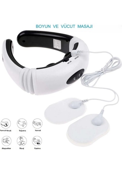 USB Şarjlı Boyun ve Omuz Masaj Aleti ile Rahatlama ve Fizik Tedavi