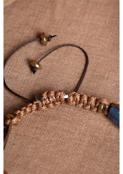 Renkli Oğlak Burcu Doğal Taş Makrome Bileklik, Şık ve Enerjik Takı Seçeneği indirimleri