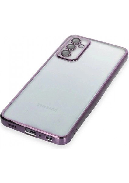 Samsung Galaxy M23 Kılıf Lensli Silikon - Mor fırsatları