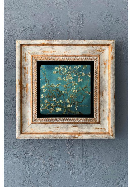 Renkli Taşlı Çerçeveli Duvar Tablosu 20X20 Cm, Dekor ve Hediye Seçeneği