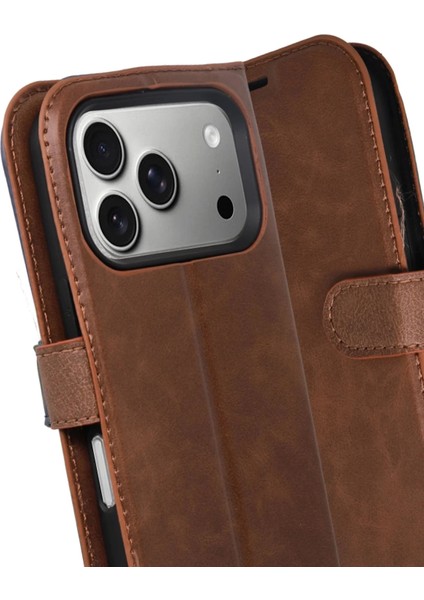 Bfs Apple iPhone 17 Pro Trend S Plus Kapaklı Kılıf - Taba modelleri