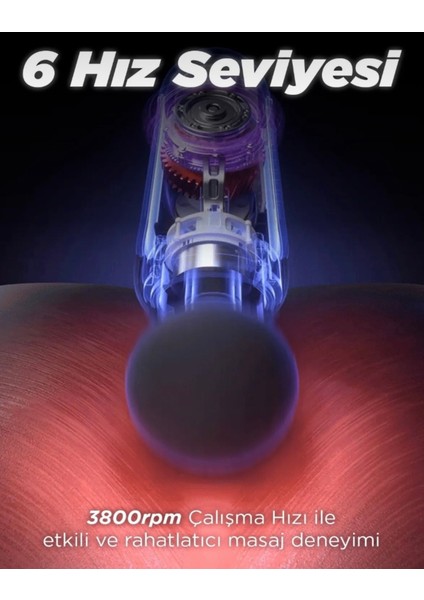 Mini Masaj Tabancası, 4 Başlıklı Profesyonel Fascial Aleti fırsatları