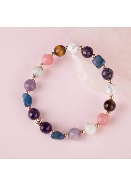 Renkli Doğal Taş Bileklik, Sükunet ve Dinginlik Hissi Sağlar modelleri