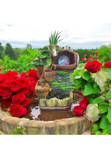 Işıklı Şelale Görünümlü Masaüstü Mini Süs Havuzu, Doğal Taş Tasarımı fiyatları