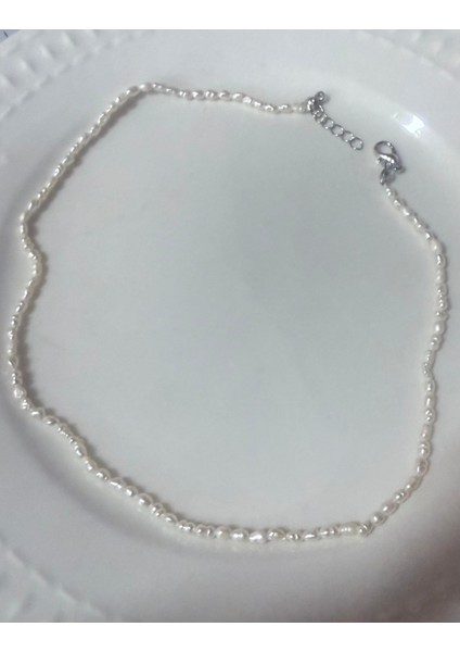 Beyaz 2-3 mm Doğal Arpa Inci Kolye, Şık ve Zarif Takı Seçeneği indirimleri