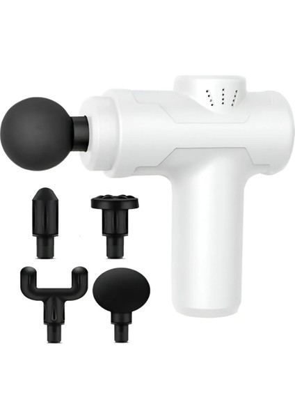 6 Hızlı Şarjlı Kas Masaj Tabancası, Rahatlatıcı ve Egzersiz Destekli, Çok Fonksiyonlu.