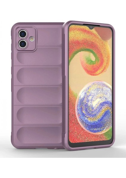 Samsung Galaxy A04 Kılıf Optimum Silikon - Mor