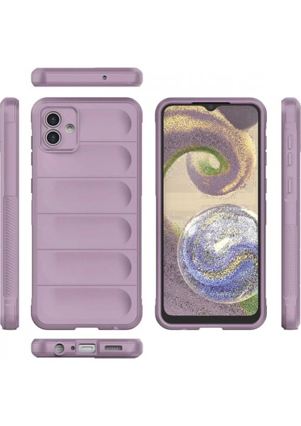 Samsung Galaxy A04 Kılıf Optimum Silikon - Mor modelleri
