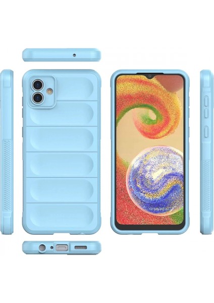 Samsung Galaxy A04 Kılıf Optimum Silikon - Sky Blue modelleri