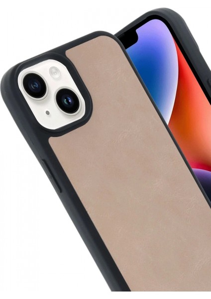 iPhone 15 Kılıf Aras Deri Kapak - Pudra fiyatları