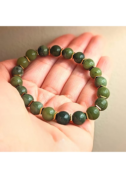 Yeşim Taşı Bileklik, Doğal ve Sertifikalı, El Işçiliği, Şık Takı fiyatları