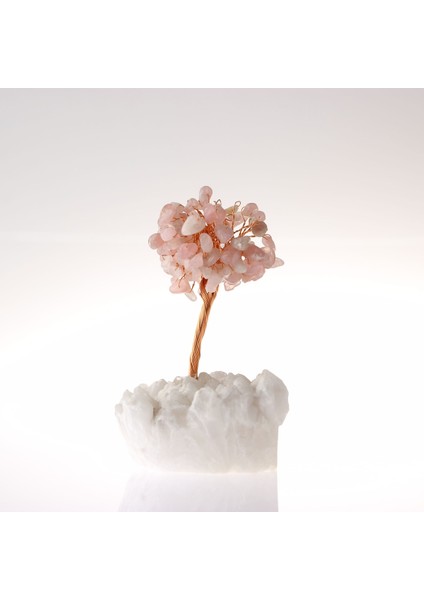Doğal Pembe Kuvars Ağacı, 12X5 Cm, Sertifikalı, Şifa ve Güzellik Kaynağı modelleri