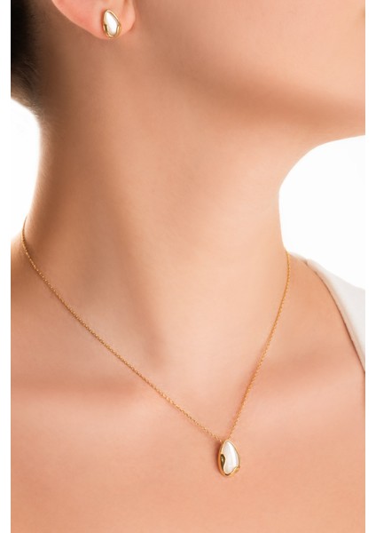 Parlak Sarı Altın Kaplama Gümüş Kolye, 42 Cm, Şık ve Zarif Tasarım fiyatları