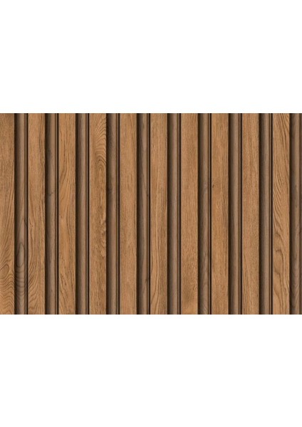 3D Efekt Ahşap Duvar Çıtası, Desenli Duvar Kağıdı, 5,00 M², Çok Renkli fiyatları