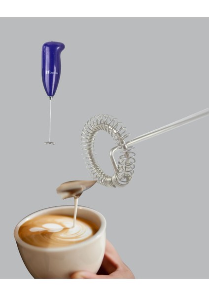 Mini Pilli Portatif Karıştırıcı – Cappuccino, Latte, Frappe ve Kahve Köpürtücü indirimleri
