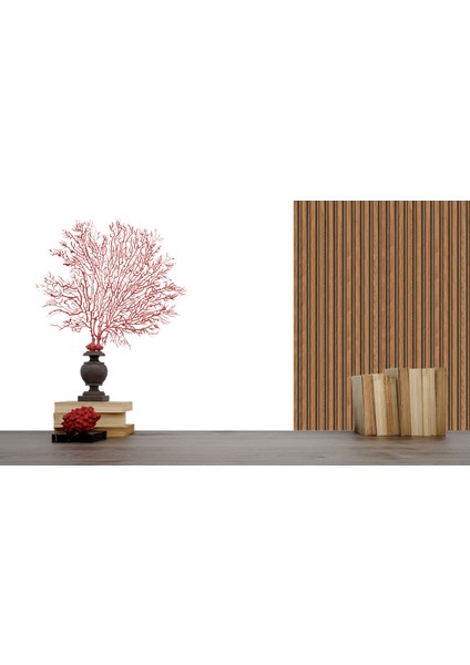 3D Efekt Ahşap Duvar Çıtası, Desenli Duvar Kağıdı, 5,00 M², Çok Renkli modelleri