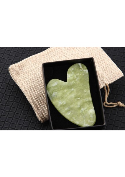 Sertifikalı Yeşim Gua Sha Masaj Taşı, Doğal ve Sağlıklı Cilt Bakım Ürünü fırsatları