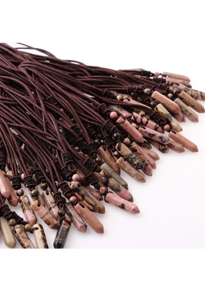 Çok Renkli Doğal Taş Kolye Ucu 3cm, Şıklık ve Enerjiyi Bir Arada Sunar. fırsatları