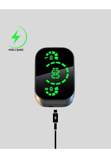 Gerçek Kablosuz Kulaklık – Bluetooth 5.0, Şarj Kutulu, Parmak Izi Kontrollü modelleri
