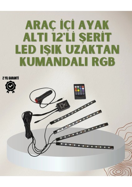Rgb LED Araç Içi Aydınlatma – Kumandalı Sistem