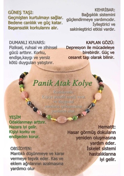 Renkli Taşlı Doğal Kolye, Koruyucu ve Şifalı Taşlar ile Tasarım fiyatları