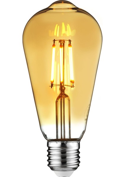 6W Amber Rustik Ampul St 64 Flamanlı 540 Lümen Edison Ampul fırsatları