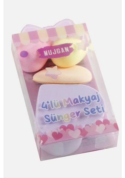 Buğz 4 Adet Kalp Makyaj Süngeri