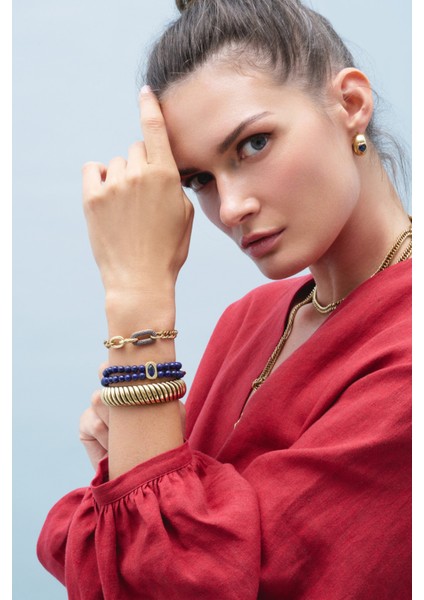 Lacivert Zirkon Kalp Iğneli Halka Küpe, Şık ve Zarif Takı Seçeneği modelleri