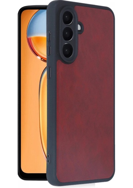 Samsung Galaxy A26 Kılıf Aras Deri Kapak - Bordo modelleri
