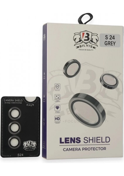 Samsung Galaxy S24 Bilvis Titan Kamera Lens - Titan Gri
