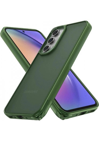 Samsung Galaxy A04S Kılıf Elegant Kapak - Yeşil