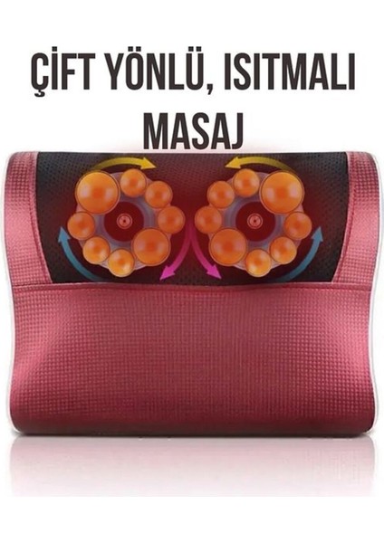 Elektrikli Isıtmalı Boyun Bel ve Sırt Masaj Aleti, Rahatlatıcı ve Ağrısız Duygu