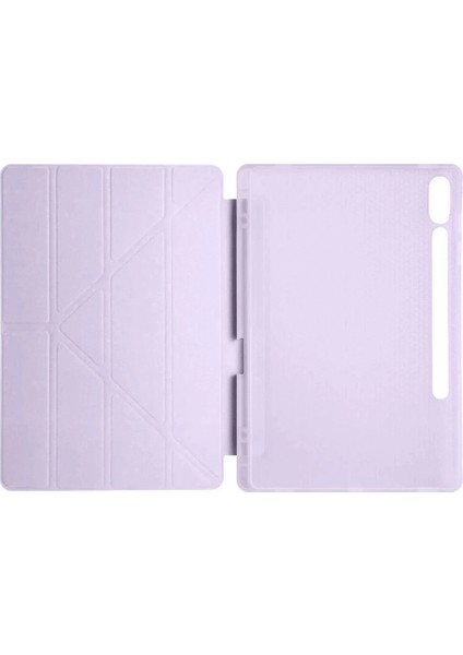 Samsung Galaxy X610 Tab S9 Fe Plus 12.4 Kılıf Kalemlikli Mars Tablet Kılıfı - Açık Mor modelleri