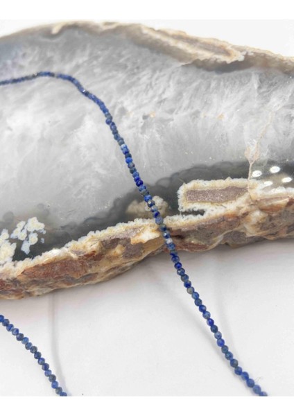 Mavi Lapislazuli Doğal Taş Kolye, 2 Mm, Şıklık ve Zarafet Için Güzel Bir Seçim fiyatları