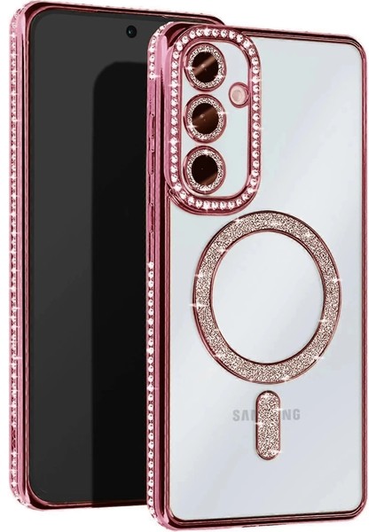 Bfs Samsung Galaxy A36 Joke Simli Magneticsafe Kılıf - Pembe