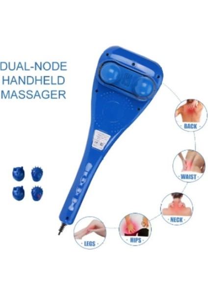 Titreşimli Şarjlı Masaj Tabancası, 4 Başlıklı Sporcu ve Vücut Masajı fırsatları